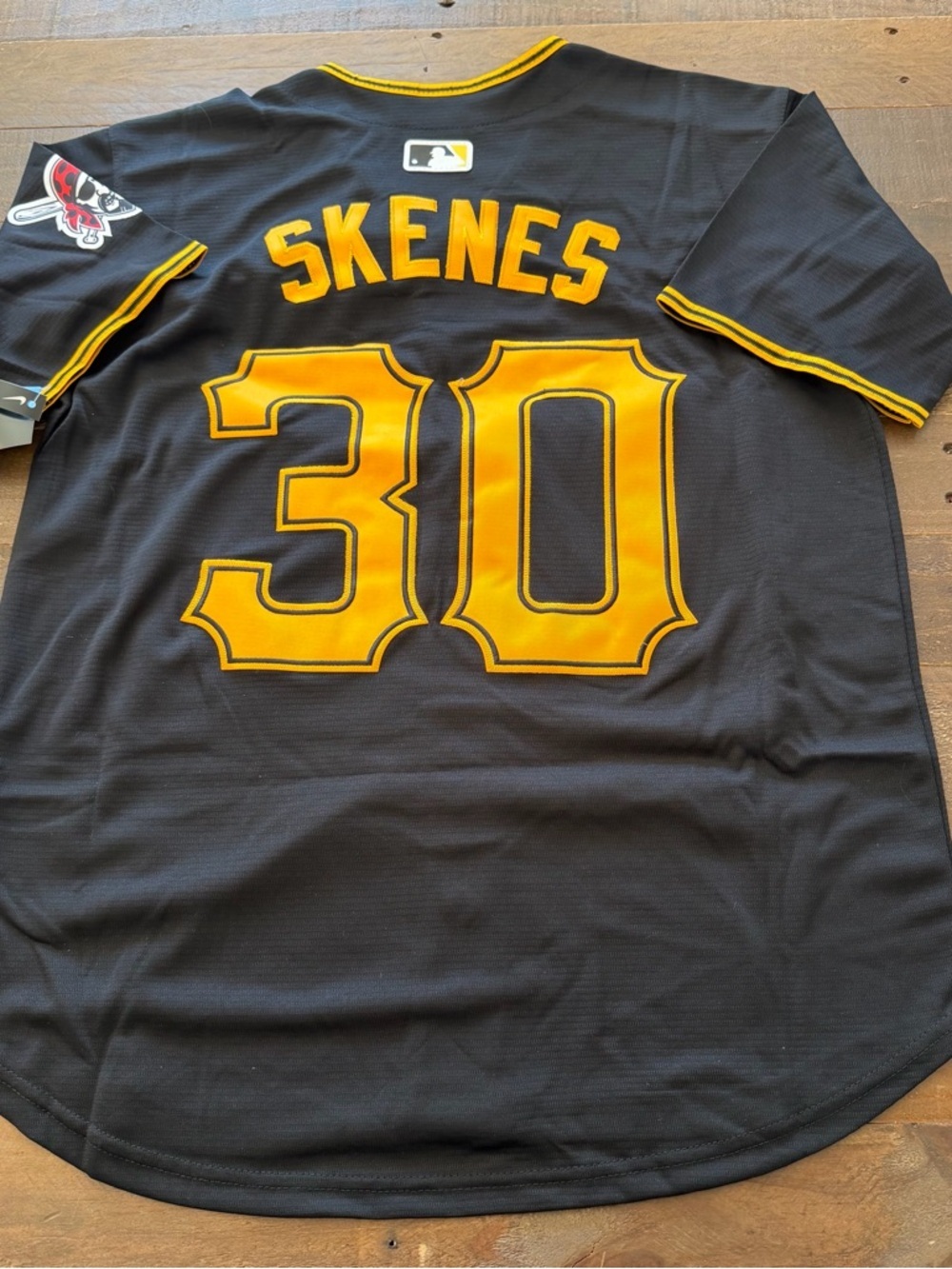 MLB Paul Skenes Pittsburgh Pirates Black Jersey Nike Vapor - Embroidered